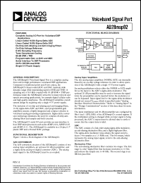 AD28MSP02KN datasheet: 0.3-7V; voiceband signal port AD28MSP02KN