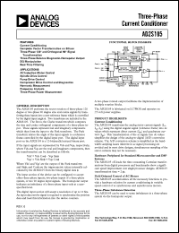 AD2S105AP datasheet: 0.3-7V; 3-phase current conditioner AD2S105AP