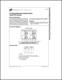 54LS279DM datasheet: Quad S-R Latch 54LS279DM