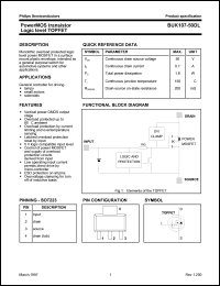 BUK107-50DL datasheet: PowerMOS transistor. Logic level TOPFET. BUK107-50DL