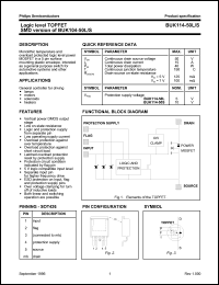 BUK114-50L datasheet: Logic level TOPFET. SMD version of BUK104-50L BUK114-50L