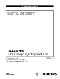 UAA2077BM datasheet: 2GHz image rejecting front-end. UAA2077BM