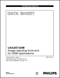 UAA2073AM datasheet: Image rejecting front-end for GSM applications. UAA2073AM