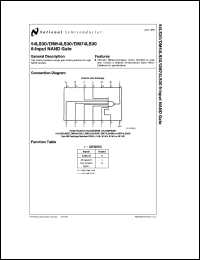 JM38510/30009SC datasheet: 8-Input NAND Gate JM38510/30009SC