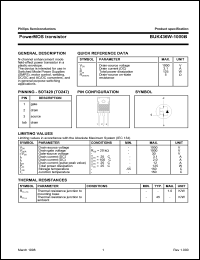 BUK436W-1000B datasheet: PowerMOS transistor. BUK436W-1000B