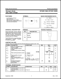 BY329-1500S datasheet: Damper diode fast, high-voltage. BY329-1500S