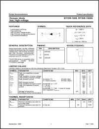 BY359-1500 datasheet: Damper diode fast, high-voltage. BY359-1500