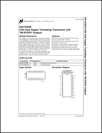 5962-9860501QLA datasheet: 8-Bit Dual Supply Translating Transceiver with 3-STATE Outputs 5962-9860501QLA