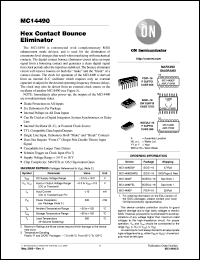 MC14490DW datasheet: Hex Contact Bounce Eliminator MC14490DW