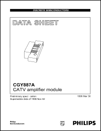 CGY887A datasheet: CATV amplifier module. CGY887A