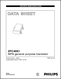 2PC4081Q datasheet: NPN general purpose transistor. 2PC4081Q