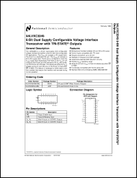 5962-9861901QKA datasheet: 8-Bit Dual Supply Configurable Voltage Interface Transceiver with TRI-STATE  Outputs 5962-9861901QKA