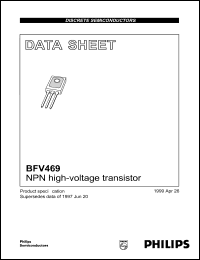 BFV469 datasheet: NPN high-voltage transistor. BFV469