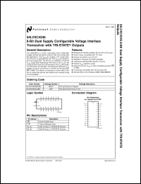 5962-9862001QKA datasheet: 8-Bit Dual Supply Configurable Voltage Interface Transceiver with 3-STATE Outputs 5962-9862001QKA