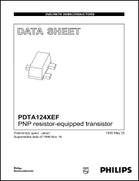 PDTA124XEF datasheet: PNP resistor-equipped transistor. PDTA124XEF