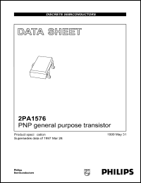 2PA1576Q datasheet: PNP general purpose transistor. 2PA1576Q