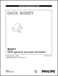 BC817-16 datasheet: NPN general purpose transistor. BC817-16