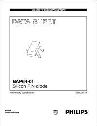 BAP64-04 datasheet: Silicon PIN diode. BAP64-04