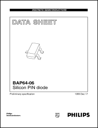 BAP64-06 datasheet: Silicon PIN diode. BAP64-06