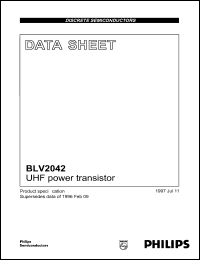 BLV2042 datasheet: UNF power ransistor. BLV2042