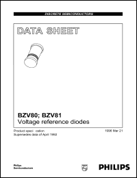 BZV80 datasheet: Voltage reference diode. BZV80