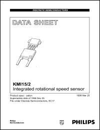 KMI15/2 datasheet: Integrated rotational speed sensor. KMI15/2