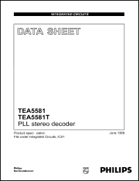 TEA5581T datasheet: 18 V, PLL stereo decoder TEA5581T