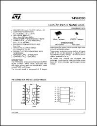 74VHC00 datasheet: QUAD 2-INPUT NAND GATE 74VHC00