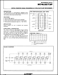 M74LS273P datasheet: Octal positive edge-triggered d-type flip flop with reset M74LS273P