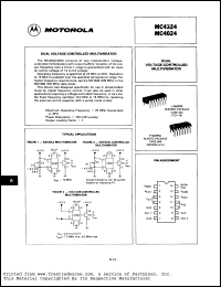 MC4024L datasheet: Dual voltage-controlled multivibrator MC4024L