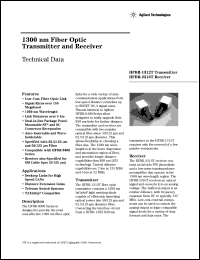 HFBR-2316T datasheet: 1300 nm fiber optic receiver, 1300 nm HFBR-2316T