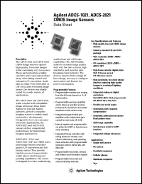 ADCS-2021 datasheet: CMOS image sensor, VGA resolution (640H x 480V) ADCS-2021