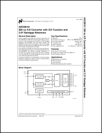 ADC08161CIWM datasheet: 500 ns A/D Converter with S/H Function and 2.5V Bandgap Reference ADC08161CIWM