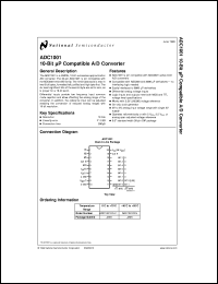 ADC1001CCJ-1 datasheet: 10-Bit µP Compatible A/D Converter ADC1001CCJ-1