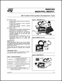 M8EK900-KI datasheet: SYSTEM DEVELOPMENT TOOLS FOR M8 FLASH+PSD DEVICES M8EK900-KI