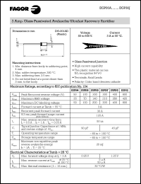 EGP30F datasheet: 300 V, 3 A glass passivated avalanche ultrafast recovery rectifier EGP30F