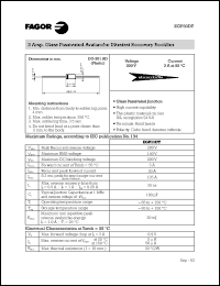 EGP30DT datasheet: 200 V, 3 A glass passivated avalanche ultrafast recovery rectifier EGP30DT