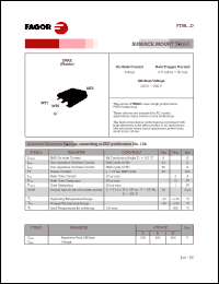 FT0811MD datasheet: 600 V, 25 mA surface mount TRIAC FT0811MD