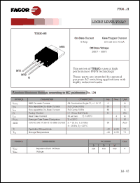 FT0607DH datasheet: 400 V, 5 mA logic level TRIAC FT0607DH