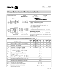 FS2J datasheet: 600 V, 1.5 A surface mounted glass passivated rectifier FS2J