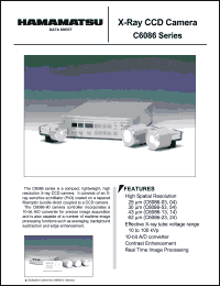 C6086-53 datasheet: Spatial resolution:30um; effective x-ray tube voltage range: 10-100kVp; X-ray CCD camera C6086-53