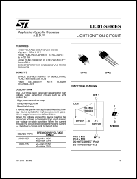 LIC01-195I datasheet: LIGHT IGNITION CIRCUIT LIC01-195I