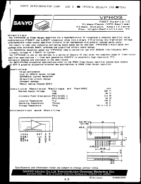 VPH03 datasheet: Video amplifier for high-definition TV VPH03