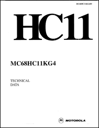 MC68HC11KG4CPU4 datasheet: HCMOS 8-bit microcontroller, 24-Kbytes ROM, 768-bytes RAM, 640-bytes, 4MHz MC68HC11KG4CPU4