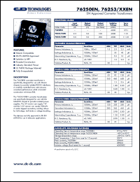 76253/35EN datasheet: EN approved converter transformer. 76253/35EN