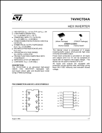 74VHCT04A datasheet: HEX INVERTER 74VHCT04A