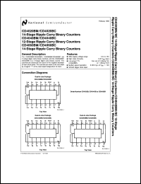 CD4040BMW/883 datasheet: CD4040BM, CD4040BC 12-Stage Ripple Carry Binary Counters CD4040BMW/883