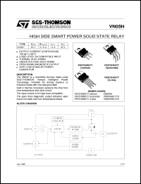 VN05H datasheet: HIGH SIDE SMART POWER SOLID STATE RELAY VN05H