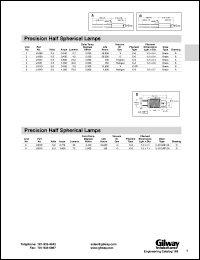 L8010 datasheet: Precision half spherical lamp. 5.0 volt, 0.770 amps, 26 lumens. L8010