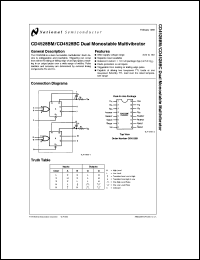 CD4528BMJ/883 datasheet: Dual Monostable Multivibrator CD4528BMJ/883